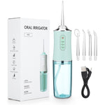 Oral Irrigator Portable Dental Water Flosser USB Rechargeable